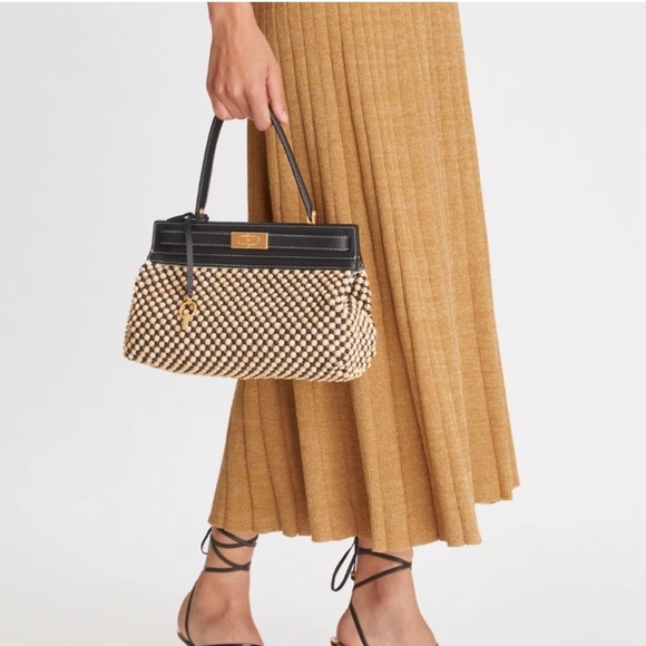 Tory Burch Handbags - TORY BURCH LEE RADZIWILL BEADED TOP HANDLE SMALL BAG LIMITED EDITION •••Read•••